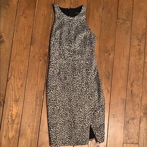 Banana Republic Leopard Print Midi Dress